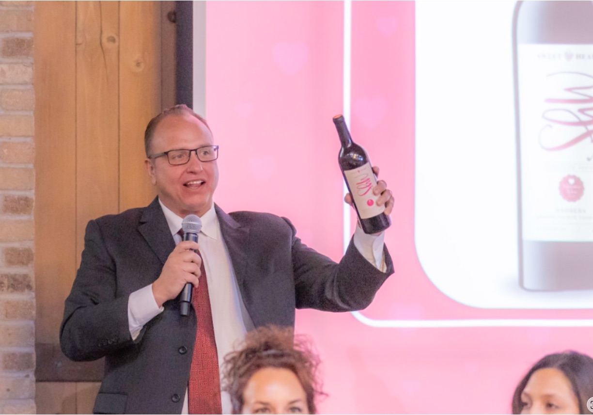 Charles Oster introducing the 2026 Valentine's Wine at this month's press conference